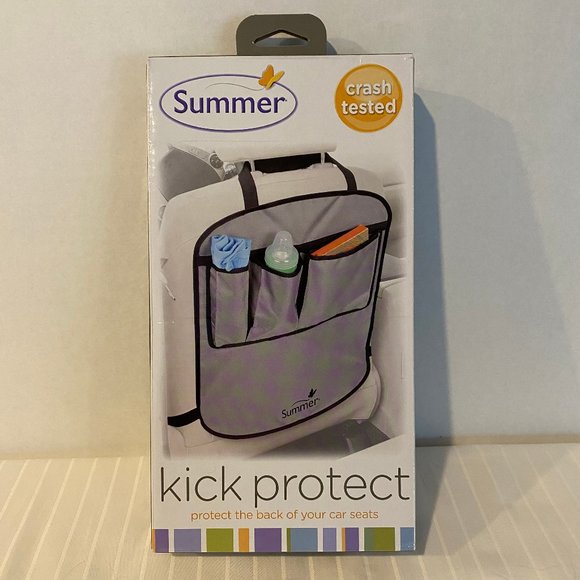 Summer Gray Car Backseat Protector Cover-Kick Mat with Storage-Children Baby-NIB - Picture 1 of 2